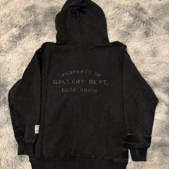 Lanvin Paris Black Painted Pullover Hoodie Men’s Size Medium or Large - Picture 3 of 3